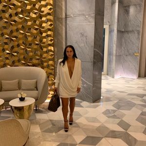 Misguided peace + love cowl dress